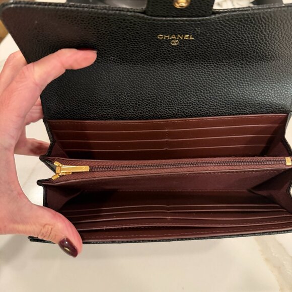 Chanel Caviar Quilted Long Flap Wallet - Picture 8 of 11